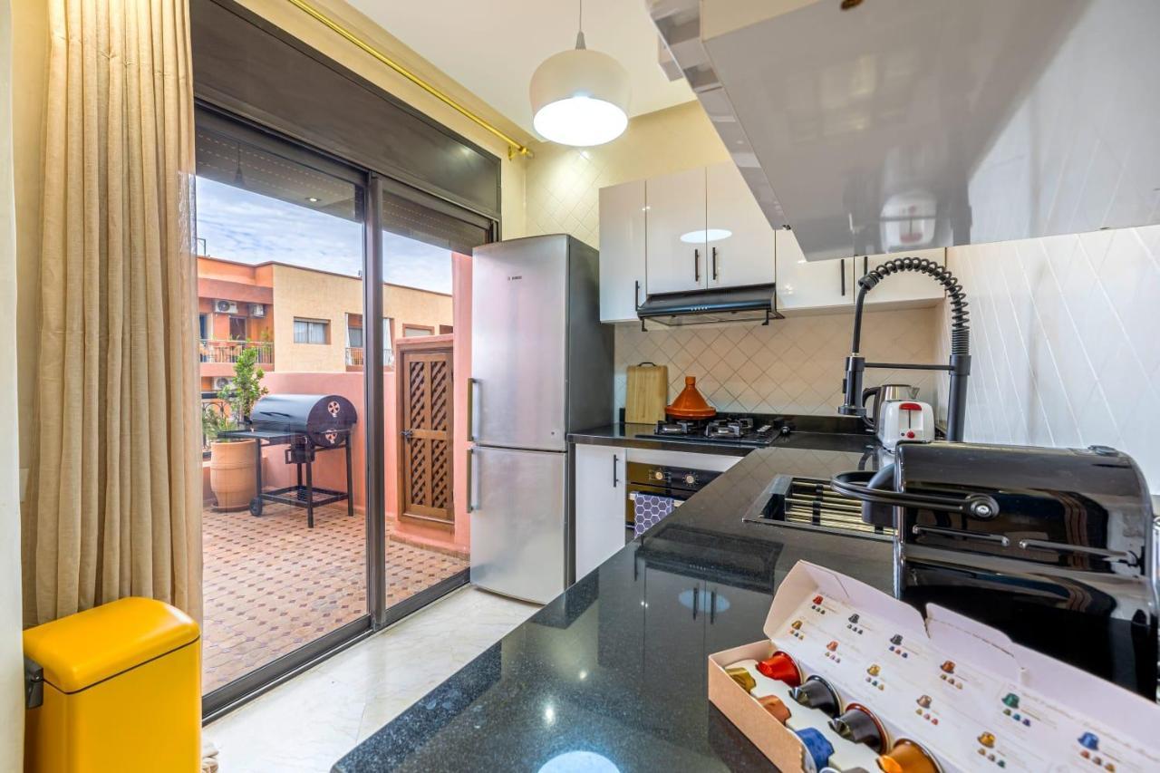 L'Atlas - Appartement Authentique A Gueliz Marrakesch Exterior foto