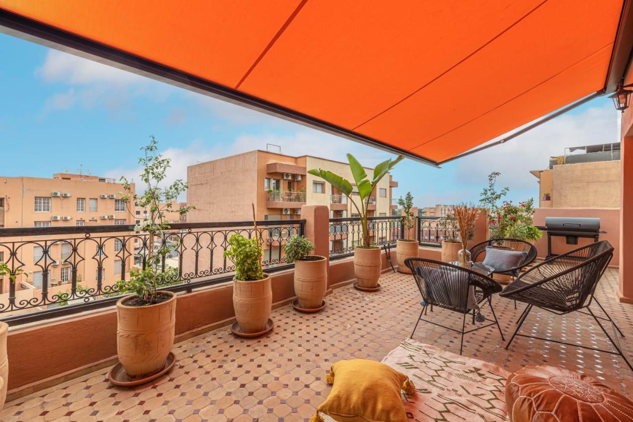 L'Atlas - Appartement Authentique A Gueliz Marrakesch Exterior foto